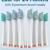 Sonic Electric Toothbrush for Adults - Rechargeable Electric Toothbrushes with 8 Brush heads and Travel Case - Image 4